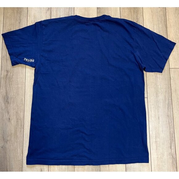 Volcom Graphic Logo T-Shirt Mens XL Blue Short Sleeve VTG Y2K Surfer Skater - Picture 5 of 7